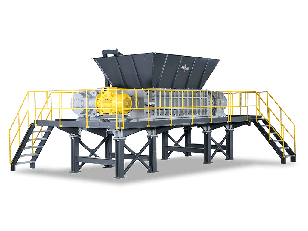 Primary twin-shaft shredder